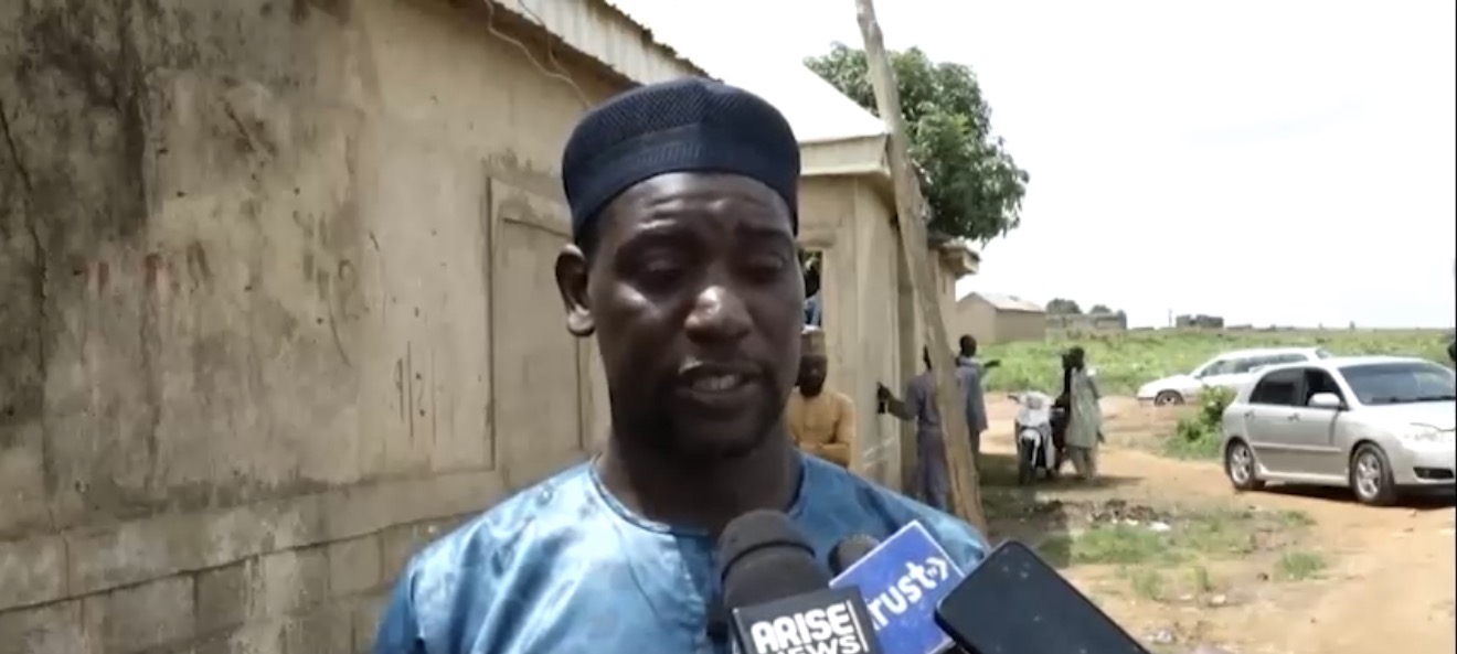 Aliyu Mohammed, the victims husband speaking to journalist
