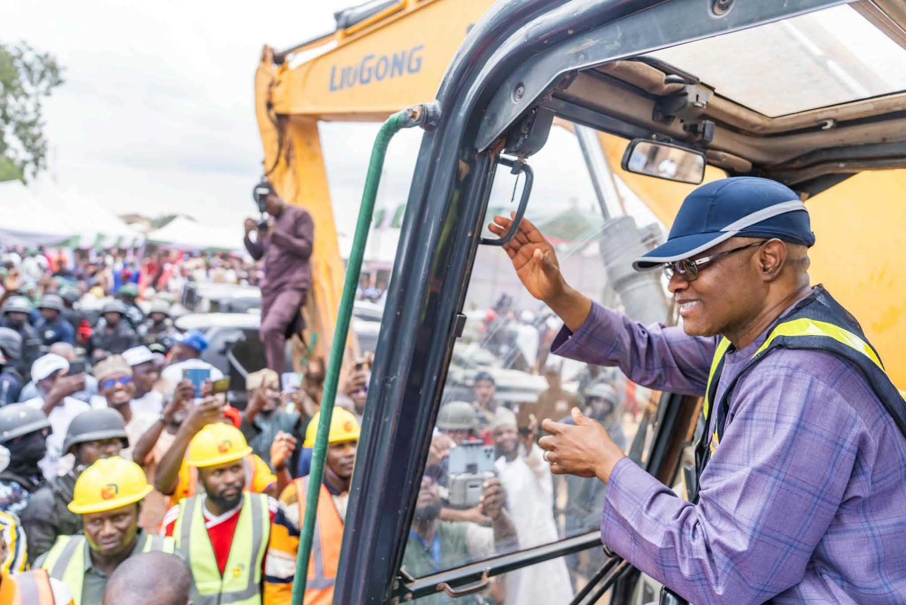 Kaduna State Governor Uba Sani during the flag off of Road Projects in Zaria