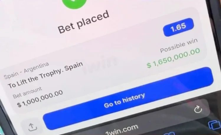 photo of Mia Khalifa's winning $1.65 million bet on Spain to win the World Cup Final. Mia Khalifa / Instagram