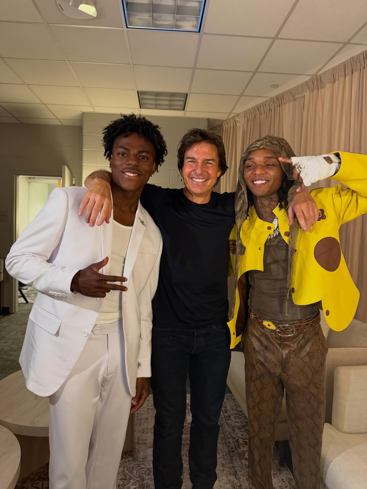A picture of Tom Cruise, Speed and Swae Lee