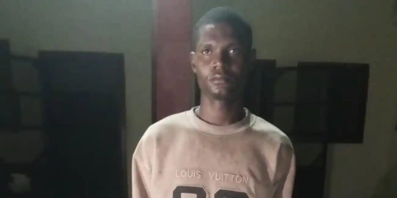 The suspect, identified as 23NA/84/1939 Private Mohammed Yusuf of the Nigerian Army Ordnance Kits Factory, Lagos.