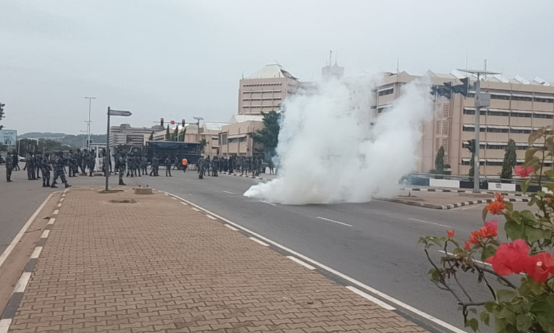 Police Fire Teargas at Abuja Protesters, Sowore Among Those Affected