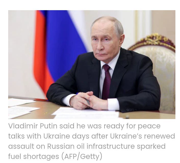As Russia Staggers Under Ukrainian Strikes, Putin Revives Push for Peace Talks