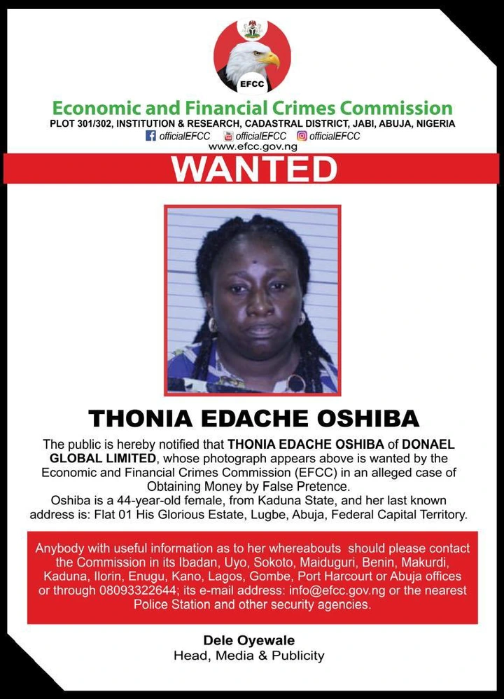 EFCC Declares Abuja Businesswoman Wanted for Fraud