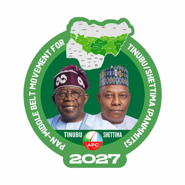 2027: Middle Belt Group Targets Six million Votes for Tinubu, Shettima